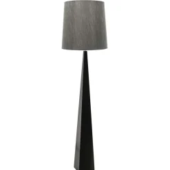 Sklep Kaja Wysoka lampa podłogowa, ciemnoszara ASCENT-FL-BLK z serii ASCENT