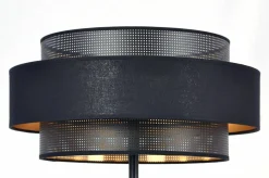 Sklep Kaja Wysoka lampa podłogowa do salonu, z abażurem K-5285 z serii AMOS