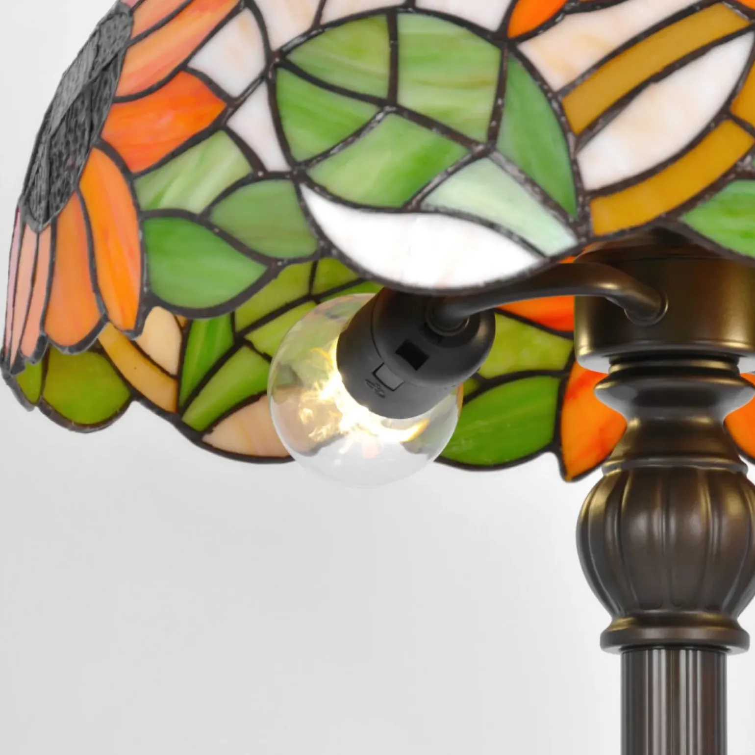 Sklep Kaja Wysoka lampa podłogowa z okazałym kloszem K-F16814 z serii SUNFLOWER