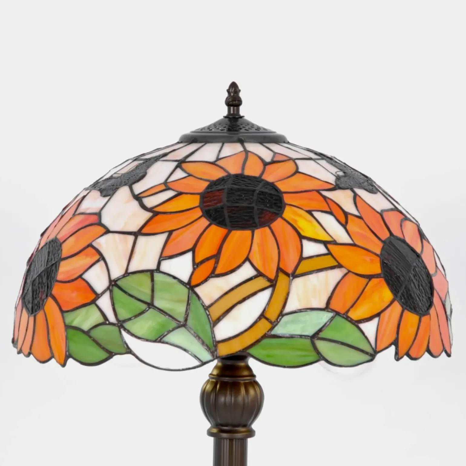 Sklep Kaja Wysoka lampa podłogowa z okazałym kloszem K-F16814 z serii SUNFLOWER