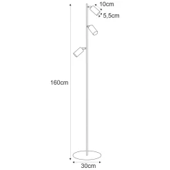Sklep Kaja Wysoka lampa stojąca z regulowanymi tubami K-4905 ALTER | Kaja