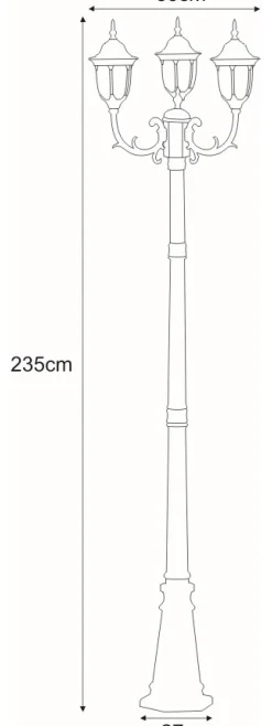 Sklep Kaja Wysoka latarnia do ogrodu K-7007A2/3N VASCO | Kaja Oświetlenie