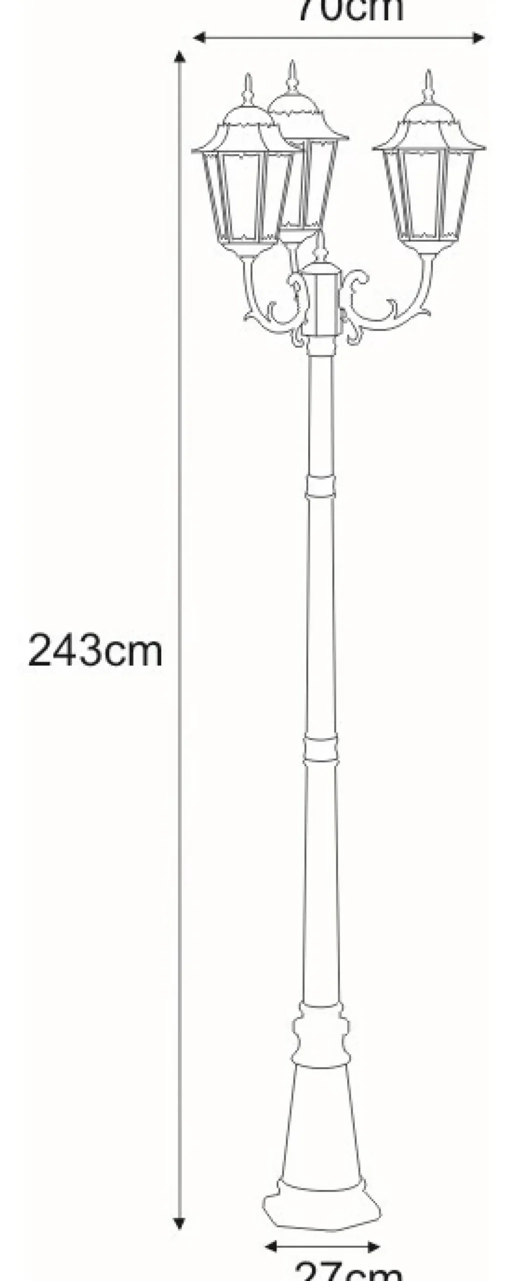 Sklep Kaja Wysoka latarnia ogrodowa K-7006A2/3 LOZANA | Kaja Oświetlenie