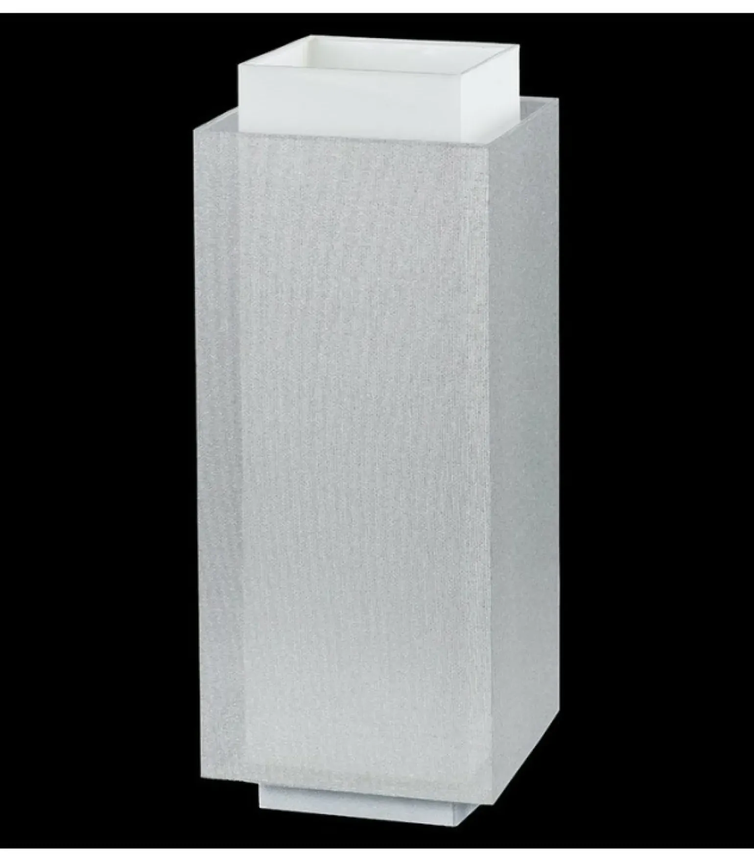 Sklep Kaja Wysoka, srebrna lampa stołowa z abażurem 67326 LASTRA | Kaja