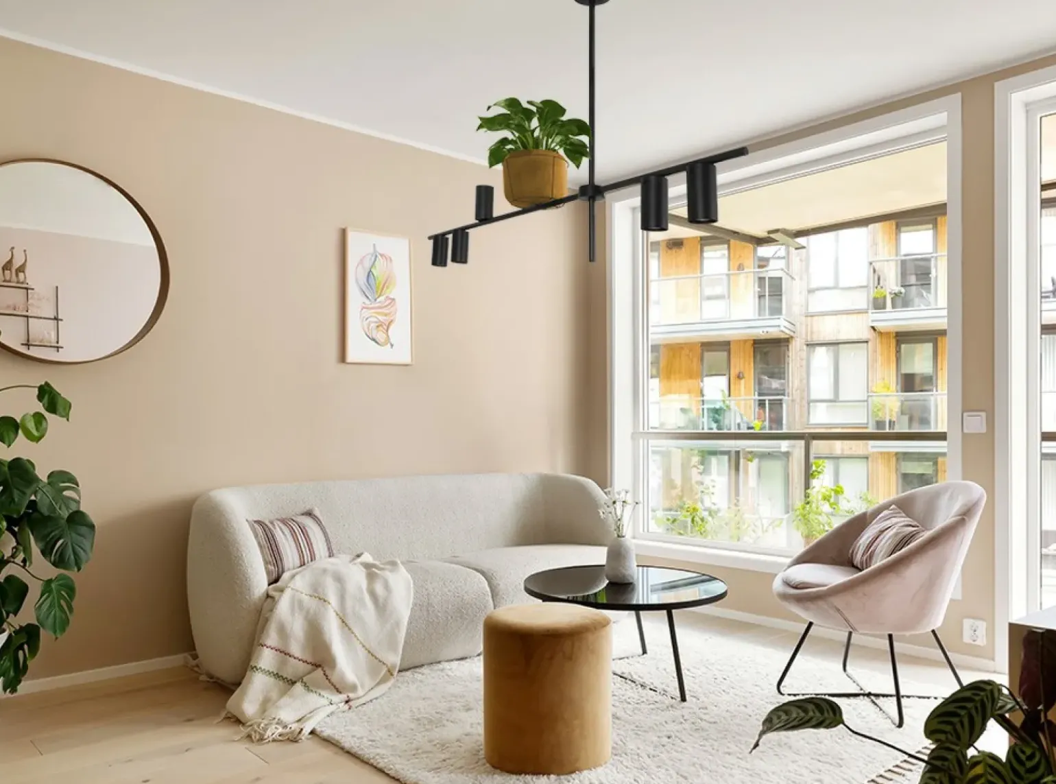 Store Wyszukana lampa sufitowa na pięć żarówek i kwiatka K-4757 z serii ROCCO Żyrandole Nowoczesne