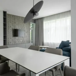 Clearance Wyszukana lampa wisząca, grafitowy klosz K-5383 z serii FERMI Żyrandole Nowoczesne