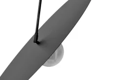 Clearance Wyszukana lampa wisząca, grafitowy klosz K-5383 z serii FERMI Żyrandole Nowoczesne