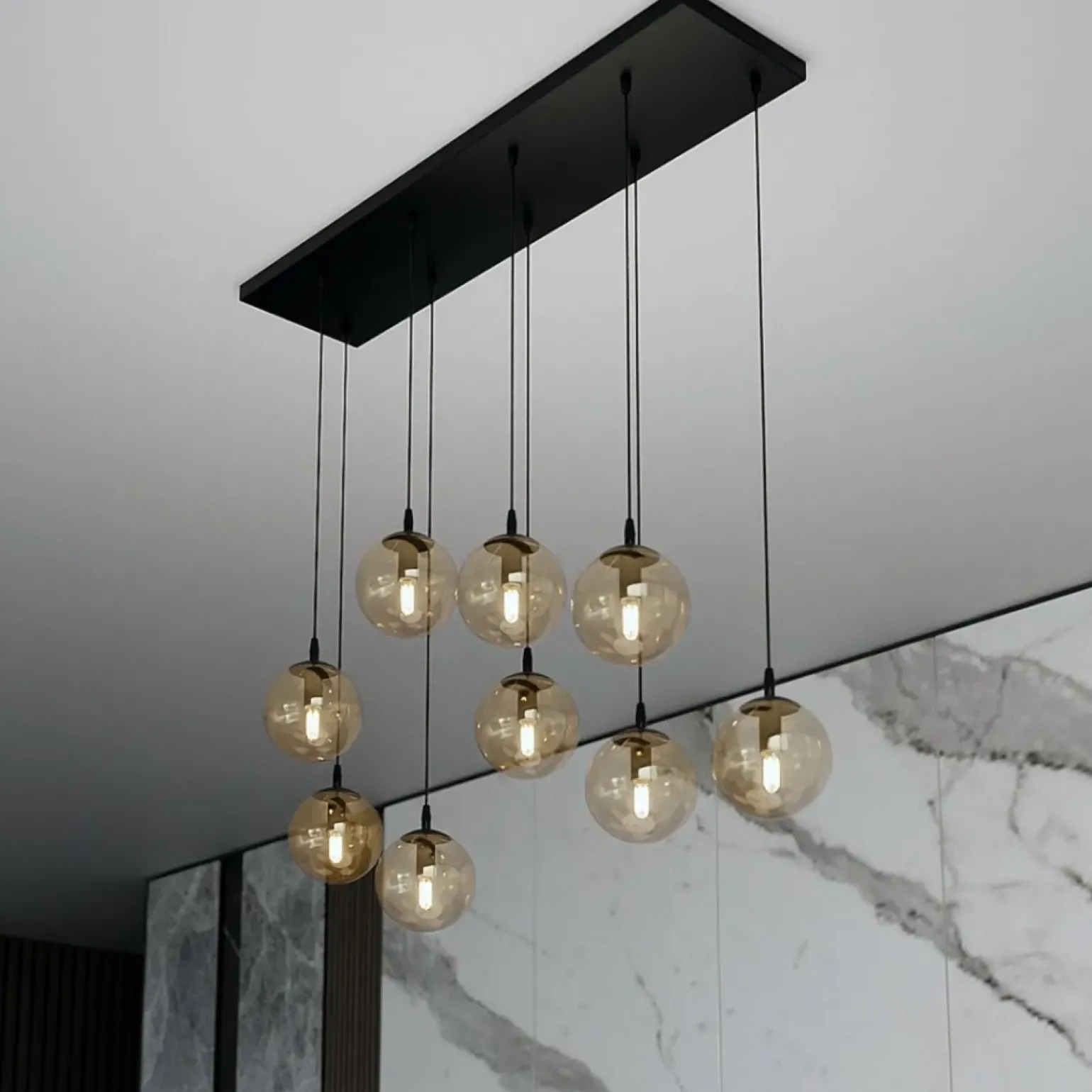 Shop Wyszukana lampa wisząca z regulacją wysokości 713/9 | Kaja Oświetlenie Żyrandole Nowoczesne