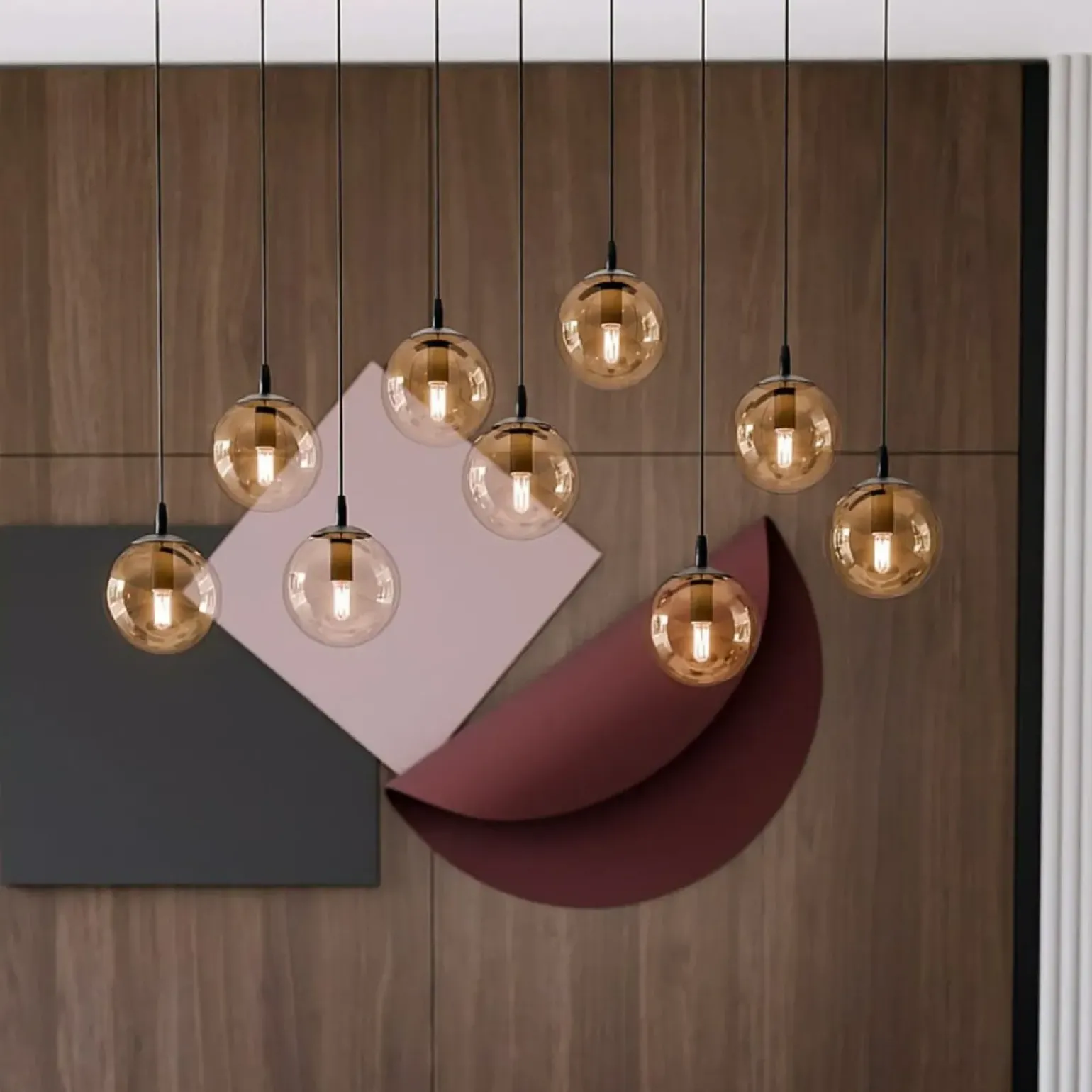 Shop Wyszukana lampa wisząca z regulacją wysokości 713/9 | Kaja Oświetlenie Żyrandole Nowoczesne