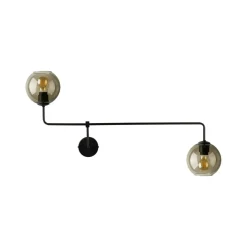 Sklep Kaja Wyszukany kinkiet z dwoma kulistymi kloszami 9362 | Kaja Oświetlenie