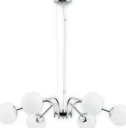 Sklep Kaja Wyszukany żyrandol z kloszami do sypialni O2906 W6 CH | Kaja