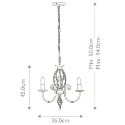 Sklep Kaja Wytworna lampa wisząca do jadalni ART3-AGD-BRASS z serii ARTISAN