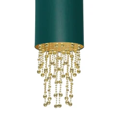 Sklep Kaja Wytworna lampa wisząca w zielonym kolorze MLP6449 z serii ALMERIA | Kaja Oświetl