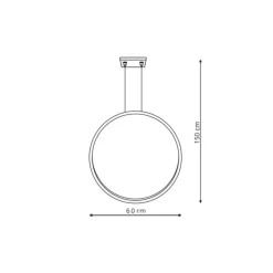 Best Sale Żyrandol do łazienki LED 3000K LP-999/1P S BK MIRROR | Kaja Żyrandole Nowoczesne