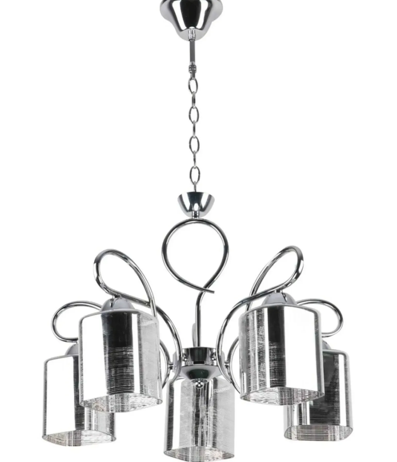 Online Żyrandol do salonu ze srebrnymi kloszami 35-00705 ITALO | Kaja Żyrandole Nowoczesne