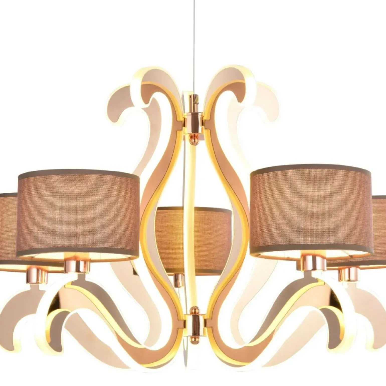 Sklep Kaja Żyrandol glamour LED w ramionach 35-33918 AMBROSIA | Kaja Oświetlenie