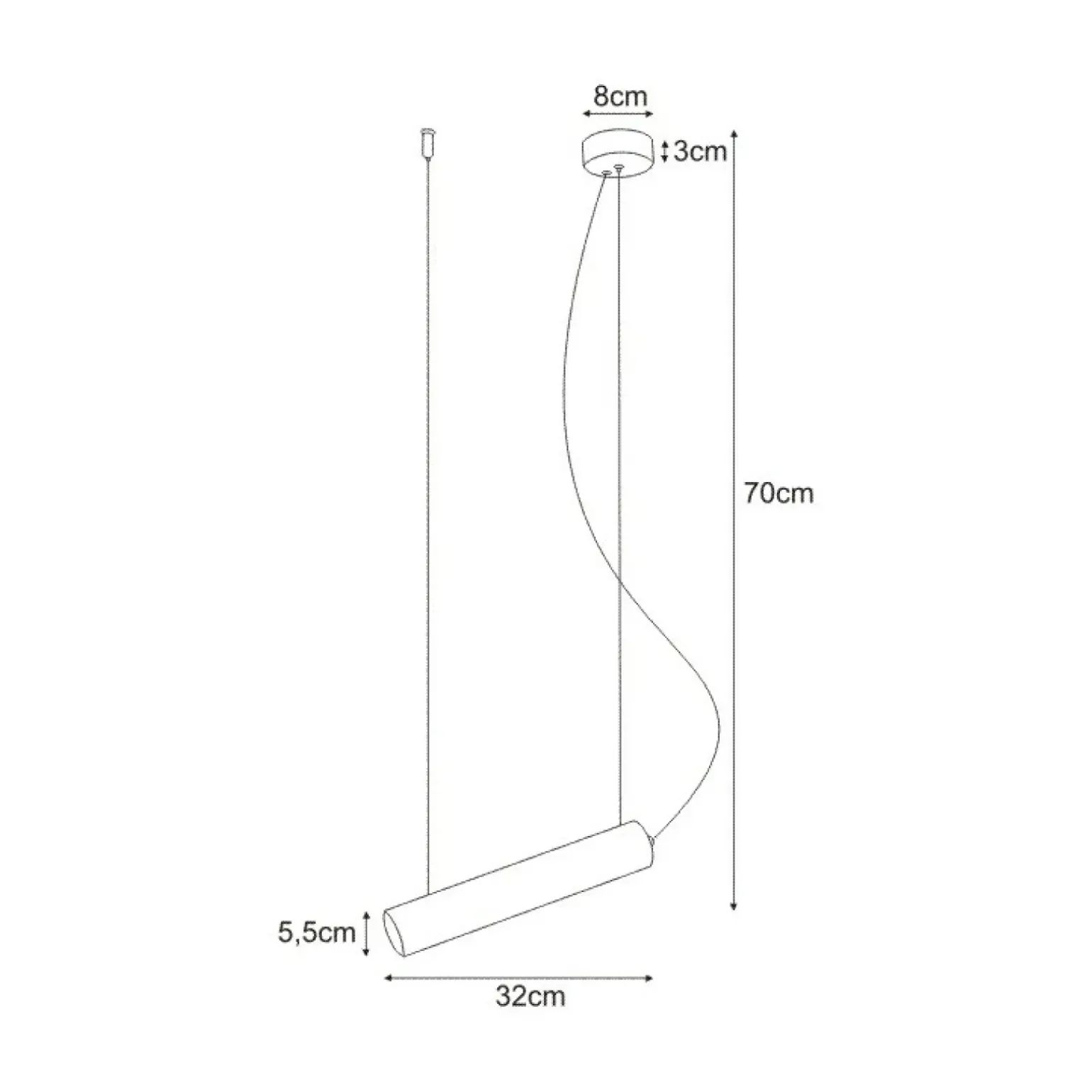 Store Żyrandol K-4420 z serii MILE GRAY Żyrandole Nowoczesne