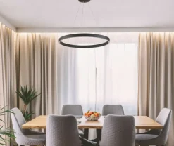 Cheap Żyrandol LED SMART duże koło ⌀100cm z pilotem AZ5050 MARCO | Kaja Żyrandole Nowoczesne