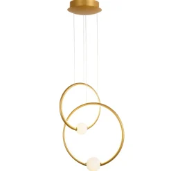 Best Żyrandol LED z obręczami PND-20112035-2B-GD LOZANNA | Kaja Oświetlenie Żyrandole Nowoczesne