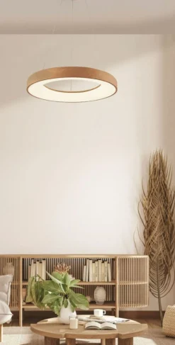 Discount Żyrandol ledowa obręcz ⌀59,5cm z pilotem AZ5010 SANTANA | Kaja Żyrandole Nowoczesne