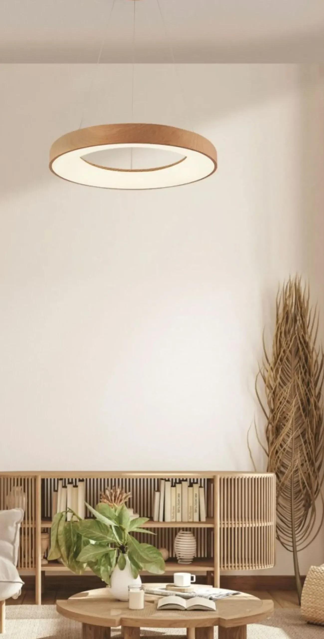 Discount Żyrandol ledowa obręcz ⌀59,5cm z pilotem AZ5010 SANTANA | Kaja Żyrandole Nowoczesne