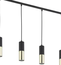 Cheap Żyrandol na listwie nad stół w kuchni TK 4367 ELIT BLACK | Kaja Żyrandole Nowoczesne