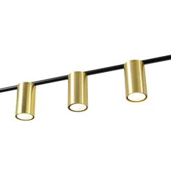 Discount Żyrandol nad stół w jadalni LP-074/6PL BK/GD ARIZONA | Kaja Żyrandole Nowoczesne