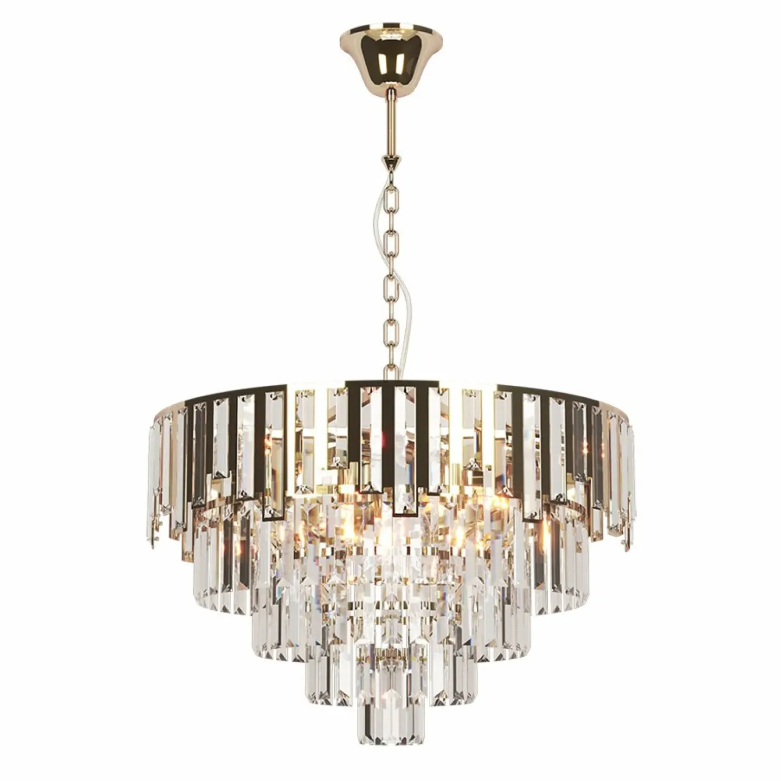 Store Żyrandol w kolorze złota, do salonu K-8175 | Kaja Oświetlenie Żyrandole Nowoczesne