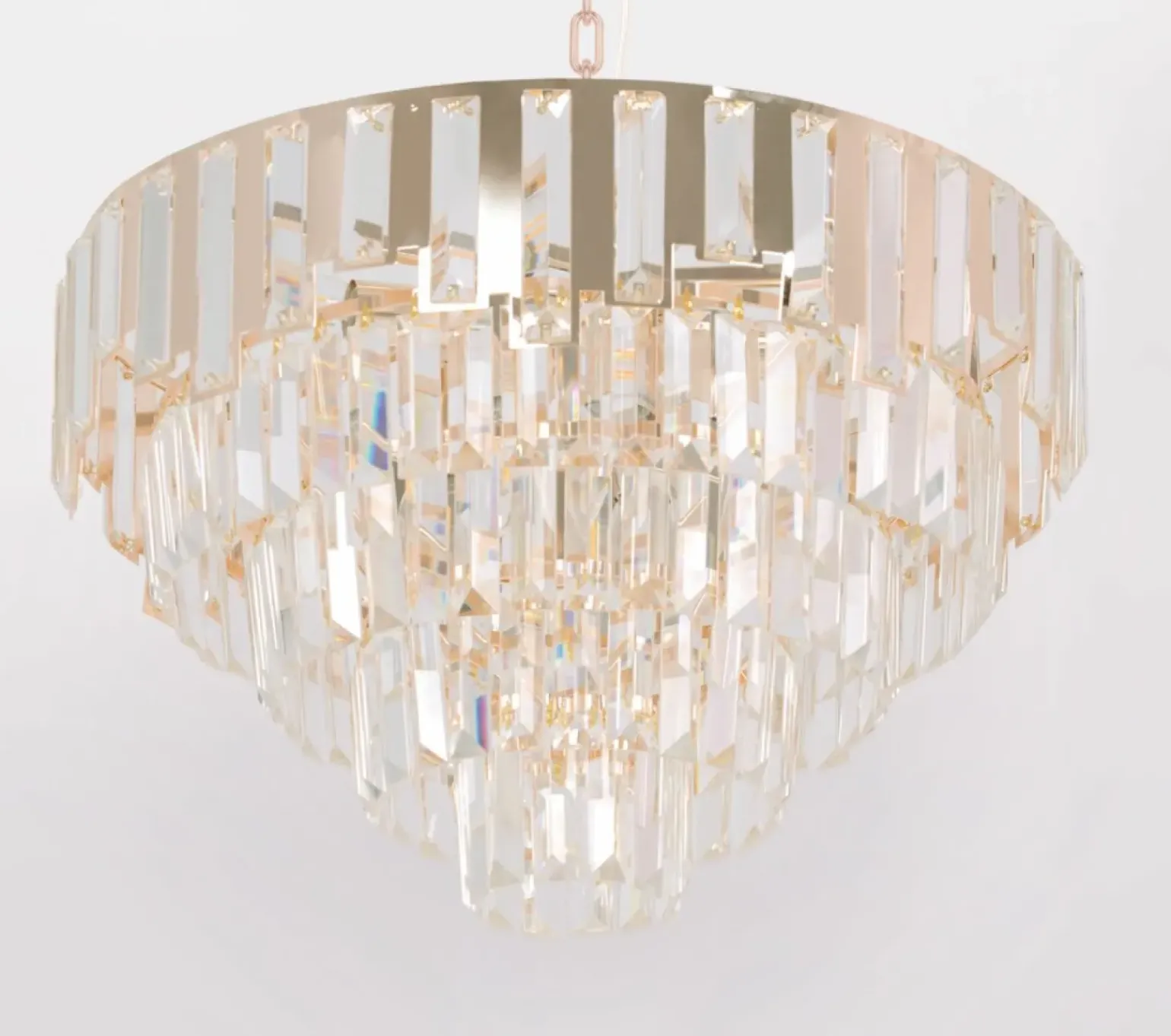 Store Żyrandol w kolorze złota, do salonu K-8175 | Kaja Oświetlenie Żyrandole Nowoczesne