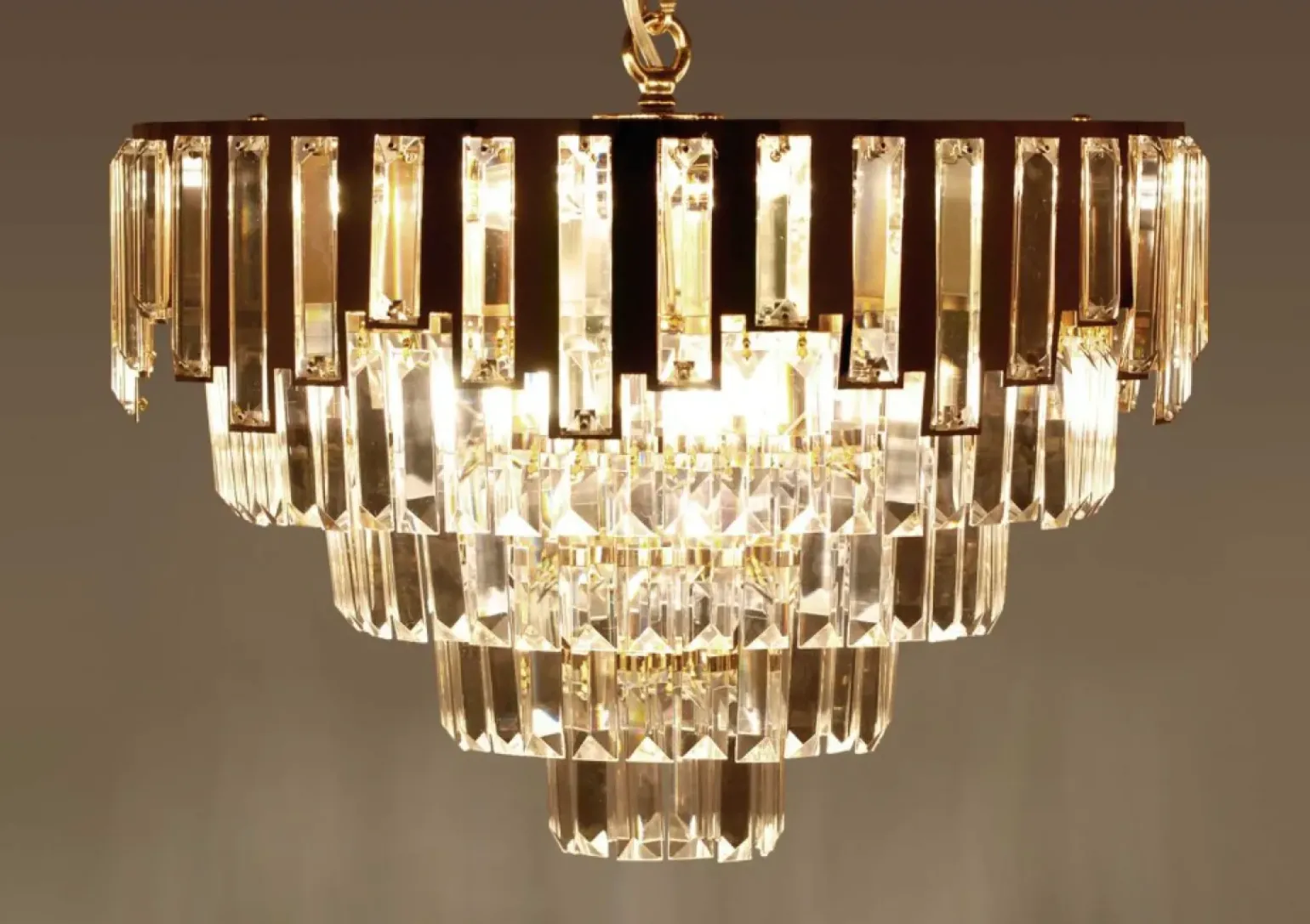 Store Żyrandol w kolorze złota, do salonu K-8175 | Kaja Oświetlenie Żyrandole Nowoczesne