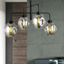 Best Sale Żyrandol w stylu loftowym, do salonu 1163/4 LUKKA | Kaja Oświetlenie Żyrandole Nowoczesne