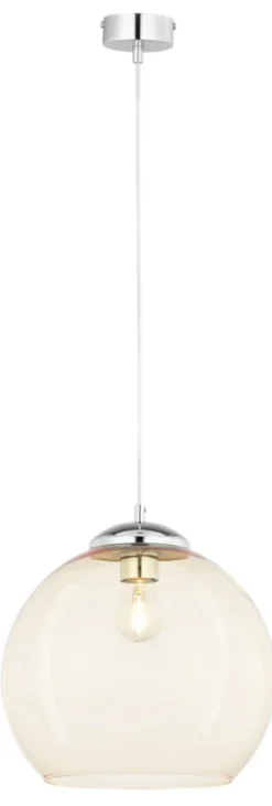 Sklep Kaja Żyrandol z beżowym, okrągłym kloszem JUP 1829 ASTI | Kaja Oświetlenie