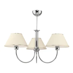 Sklep Kaja Żyrandol z beżowymi abażurami, do salonu JUP 1579 BEGAMO | Kaja