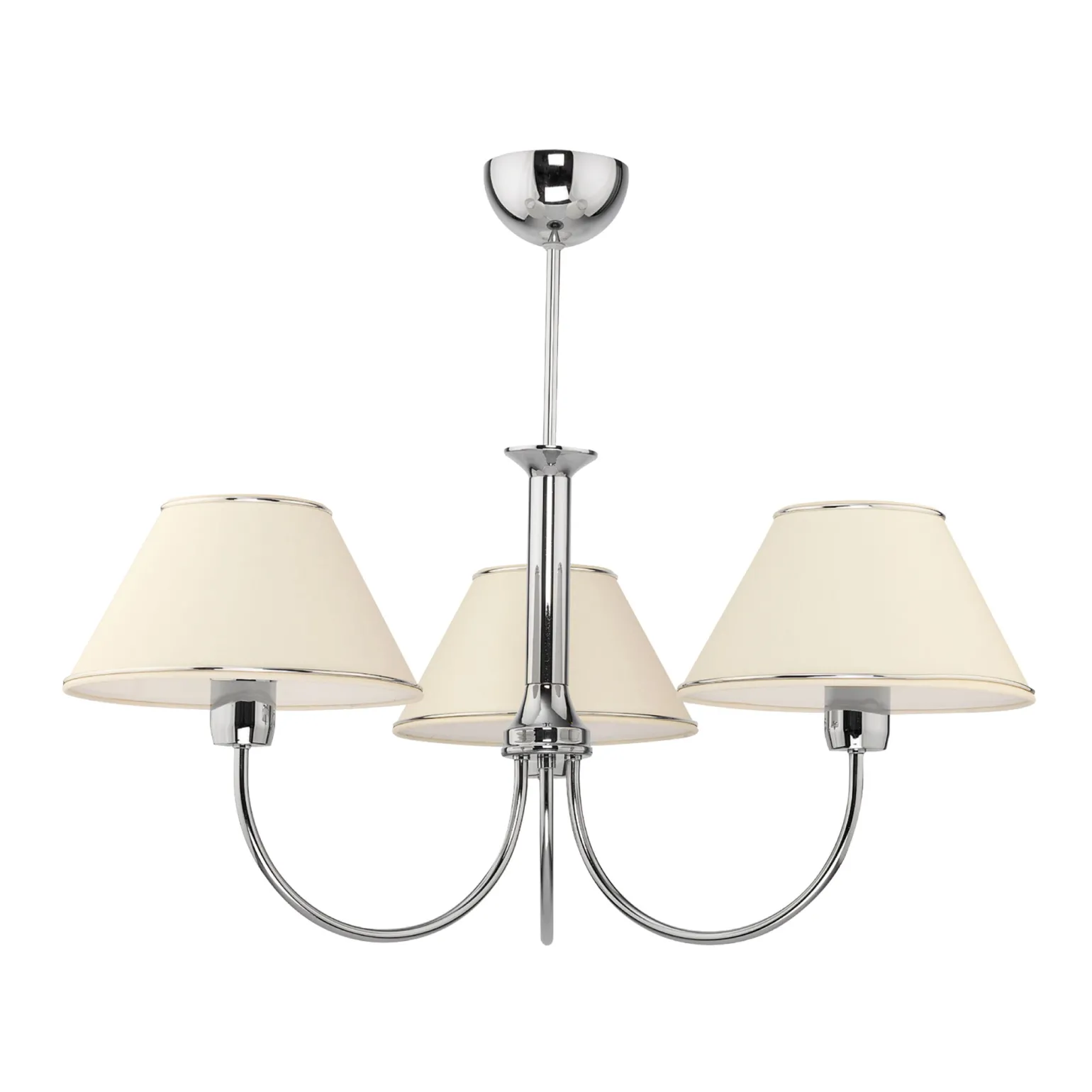 Sklep Kaja Żyrandol z beżowymi abażurami, do salonu JUP 1579 BEGAMO | Kaja