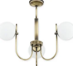 Cheap Żyrandol z białymi kulistymi kloszami O2853 W3 PAT | Kaja Oświetlenie Żyrandole Nowoczesne