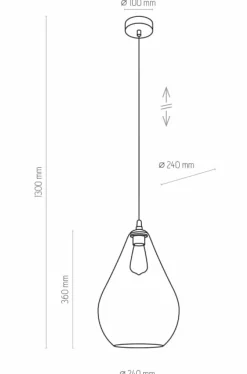 Sale Żyrandol z bursztynowym kloszem TK 4322 FUENTE | Kaja Oświetlenie Żyrandole Nowoczesne