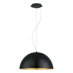 Fashion Żyrandol z czarno-złotym kloszem 94936 GAETANO | Kaja Oświetlenie Żyrandole Nowoczesne