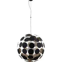 Best Żyrandol z czarno-złotymi tarczami AD20180/6C BL+G MAILONE | Kaja Żyrandole Nowoczesne