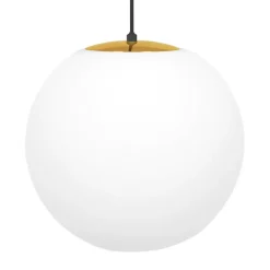 Flash Sale Żyrandol z dużym białym kloszem 30 cm K-4912 ISLA | Kaja Oświetlenie Żyrandole Nowoczesne