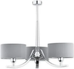 Sklep Kaja Żyrandol z klasycznymi abażurami O2873 W3 CH + SZA | Kaja Oświetlenie