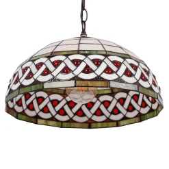 Sklep Kaja Żyrandol z kloszem z masy perłowej K-P162208 TIFANY | Kaja Oświetlenie