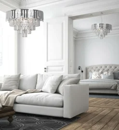 Online Żyrandol z kryształami, w m kolorze K-8177 | Kaja Oświetlenie Żyrandole Nowoczesne