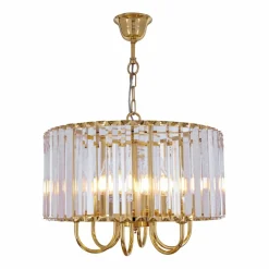 Fashion Żyrandol z kryształowym, szerokim kloszem 1906/6 PARIS | Kaja Żyrandole Nowoczesne