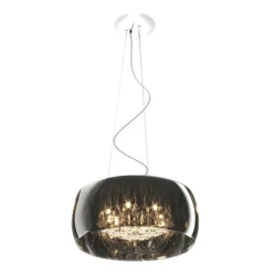 Shop Żyrandol z szeroki kloszem P0076-06X-F4FZ CRYSTAL| Kaja Oświetlenie Żyrandole Nowoczesne