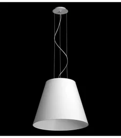 Store Żyrandol z szerokim abażurem ⌀70cm do salonu 67559 BELL | Kaja Żyrandole Nowoczesne