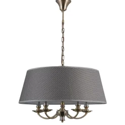 Best Żyrandol z szerokim abażurem PND-43272-5A ZANOBI | Kaja Oświetlenie Żyrandole Nowoczesne