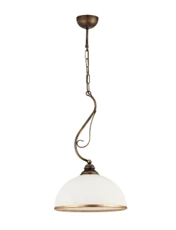 Sklep Kaja Żyrandol z szerokim, mlecznym kloszem JUP 1174 XSARA | Kaja