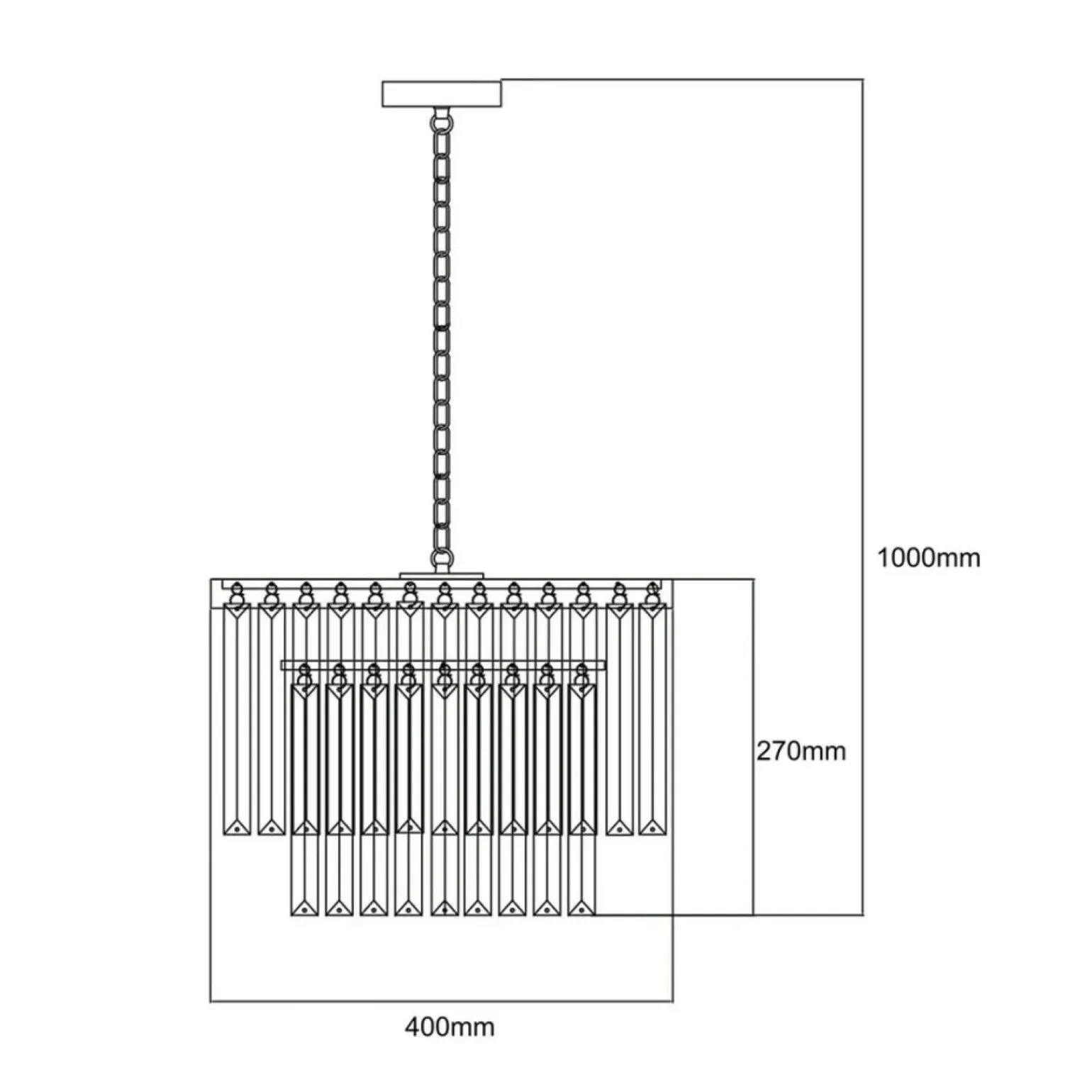 Hot Żyrandol z wiszącymi kryształami LP-2910/5P AGD VETRO | Kaja Żyrandole Nowoczesne