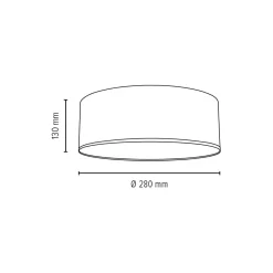 New Zabudowana lampa LED do sypialni ⌀28cm 4792812 JOSEFINA | Kaja Żyrandole Nowoczesne