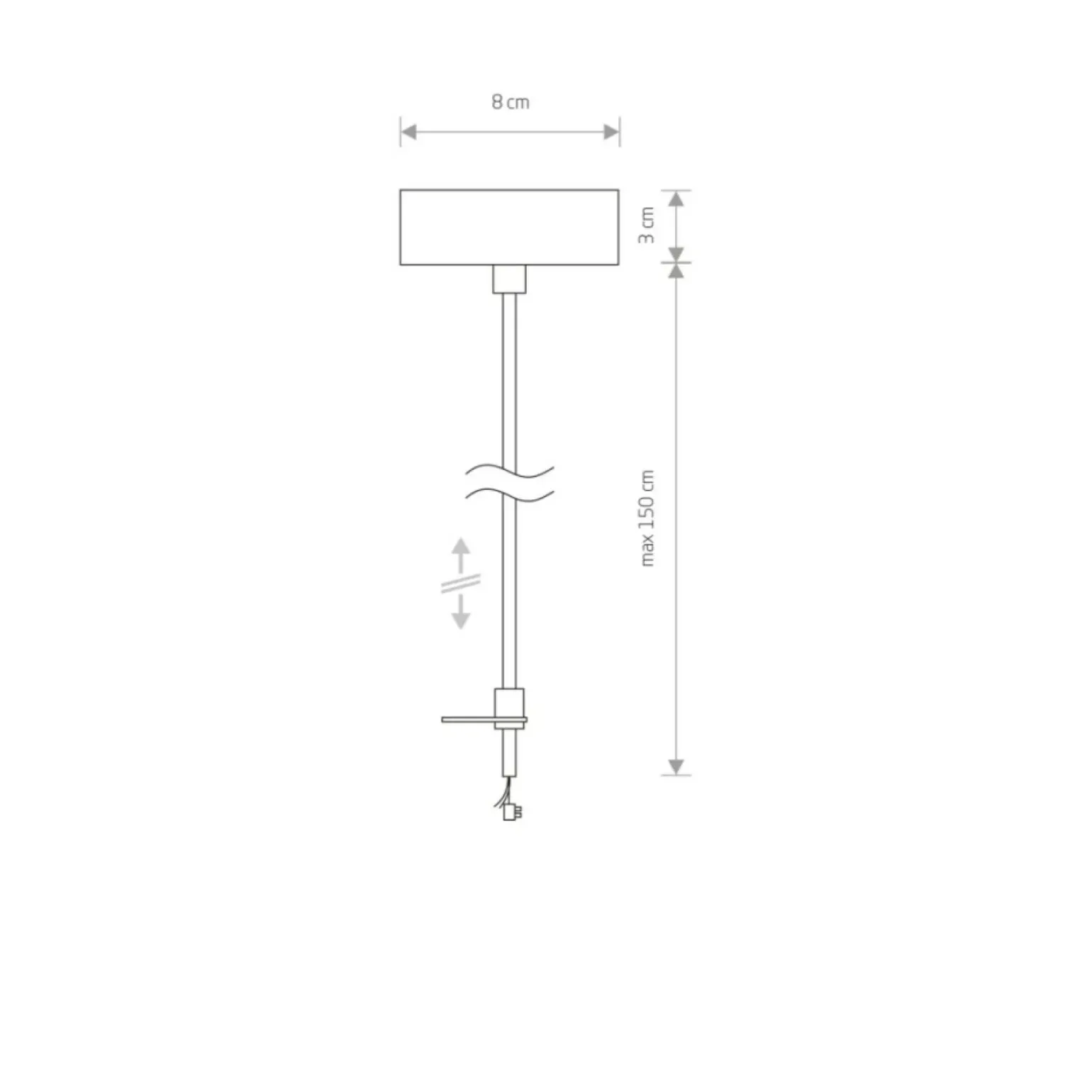 Sklep Kaja Zasilanie, zawiesie linkowe do szyny 1-fazowej 9237 | Kaja Oświetlenie